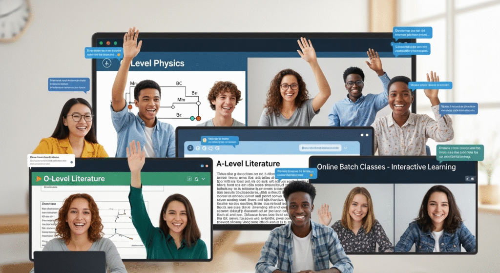 O Level and A Level subject batch classes online