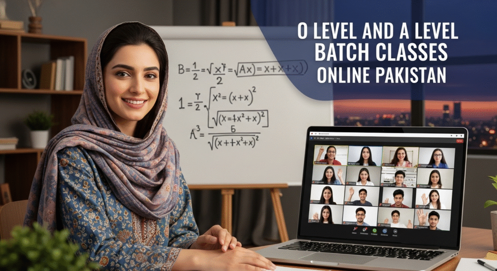 O Level and A Level batch classes online Pakistan